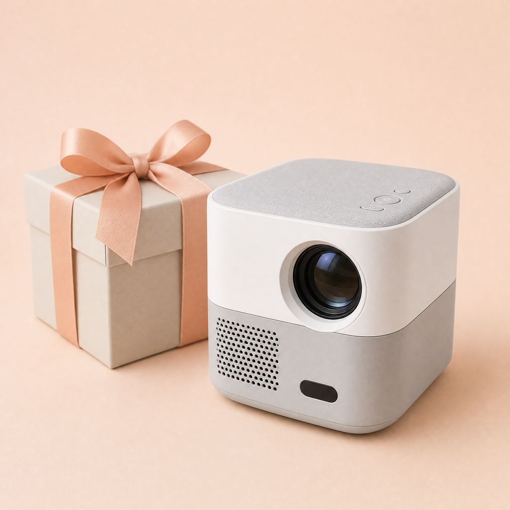 Mini proyector portátil para noches de película